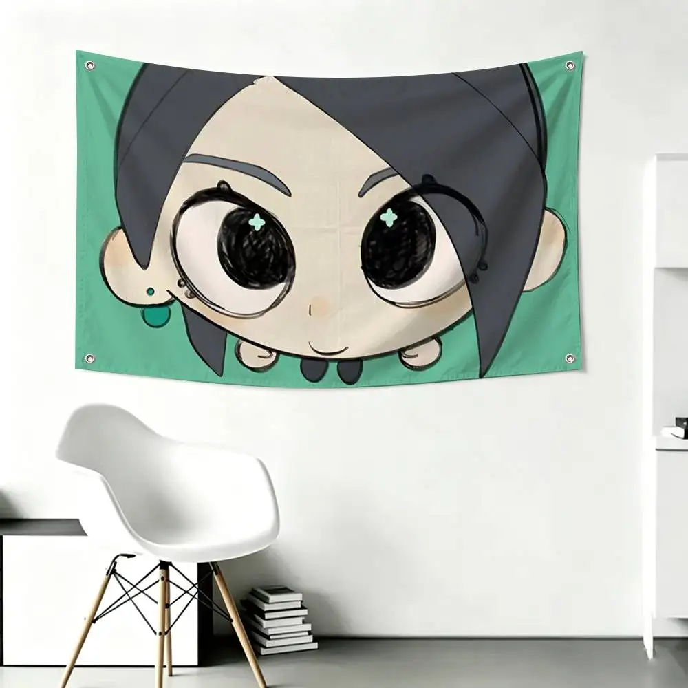Game Valorants Sage  Flags for Bedrooms Home Decor Items Outdoor Decors Garage Decoration Flaga
