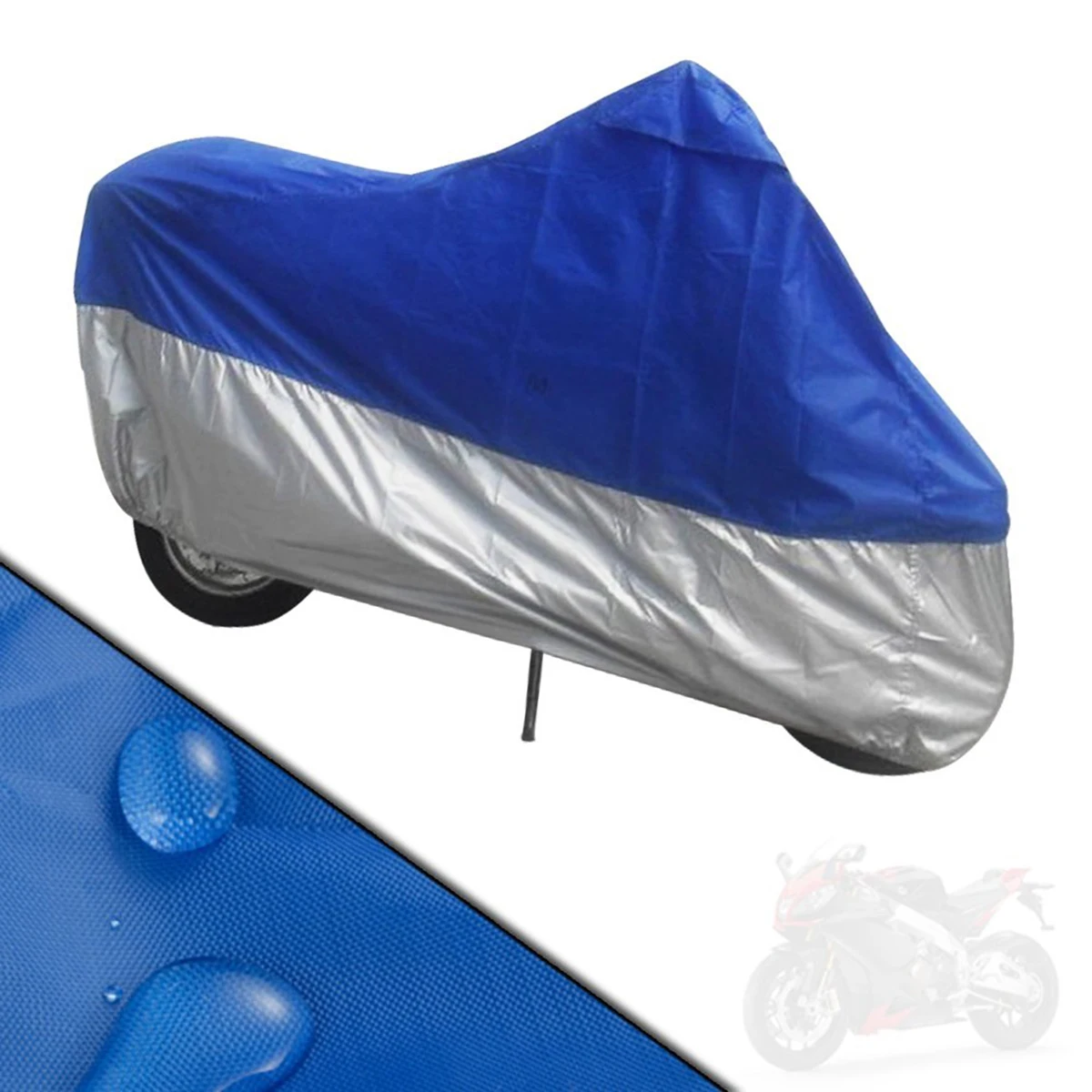 

Universal 245cm Motorcycle Silver Waterproof UV Dustproof Rainproof for Scooter ATV Motorbike Fits Most