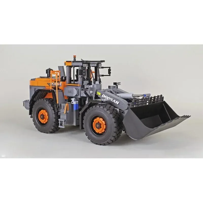 MOC-154471 Electric Doosan DL420-7 Wheel Loader 1:17 Splicing Assembly Building Blocks • 2619 Parts Adult Kids Birthday Toy Gift