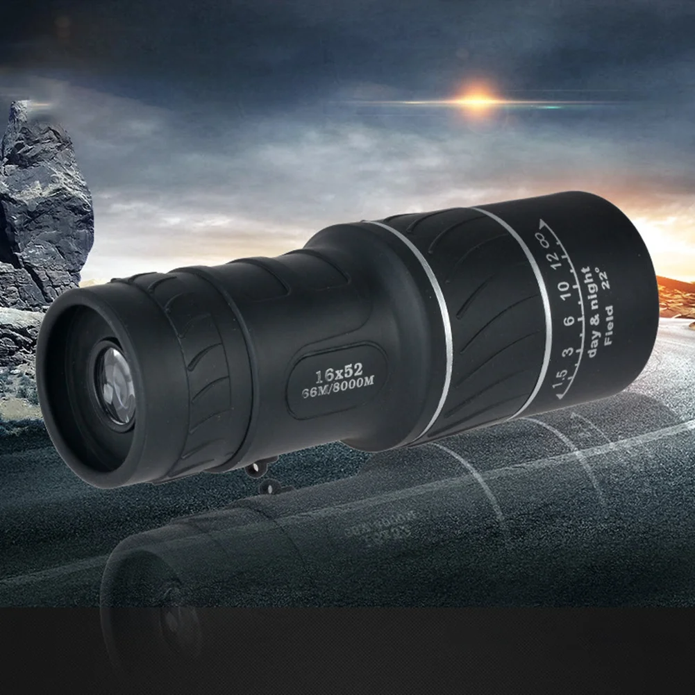 SMIEA Portatile 16X52 High over Binocolo Telescopio Monoculare 66/8000M Binocolo in plastica Telescopio per sport all'aria aperta all'aperto