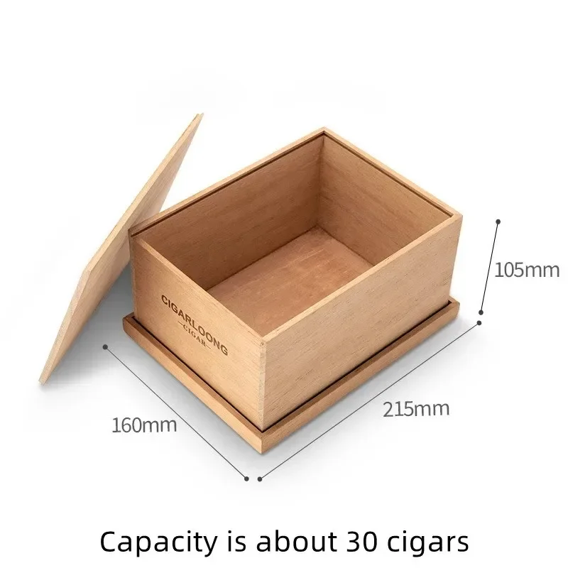 Cases Cigar Box No Paint Eco-Friendly Pure Cedar Wood Portable Humidor for Cigars Box Cigar Travel Humidors Accessories Lighters