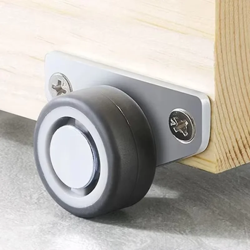 Mini Side Mount Caster Wheels Universal Furniture Caster Wheel Directional Track Pulley Silent Table Cabinet