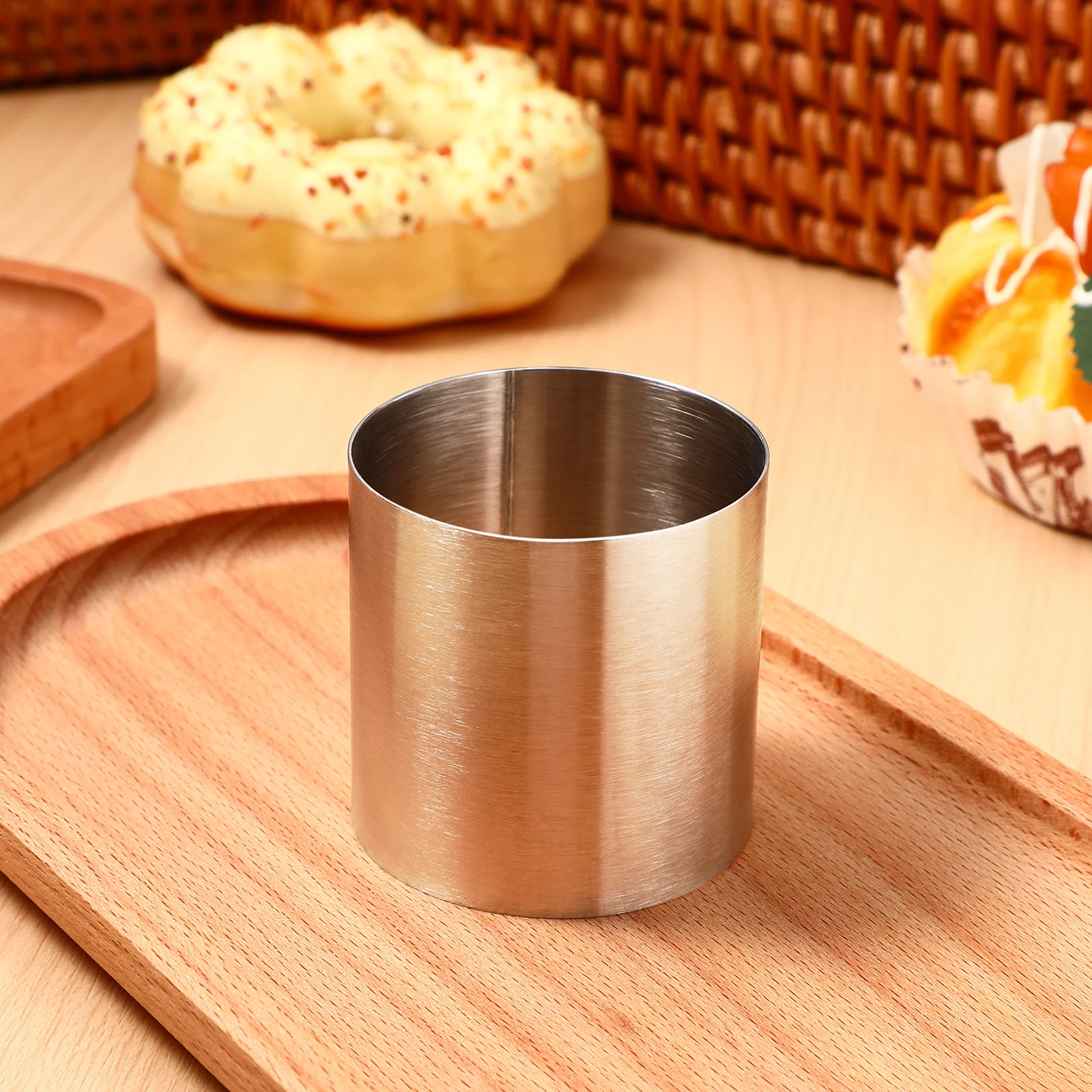 

Round Cake Mold Stainless Steel High Quality Baking Mousse Reusable Smooth Edge Easy Demoulding Anti-Fingerprint Elegant