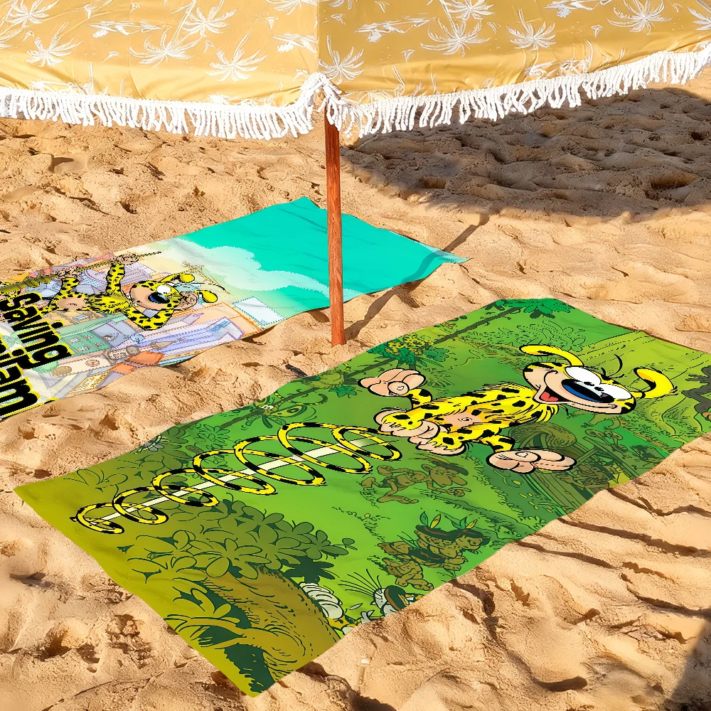 M-marsupilami Cushion Cover Towel Towels For Beaches Yoga Studios Gyms Hot Springs Swimming Pools And Picnics