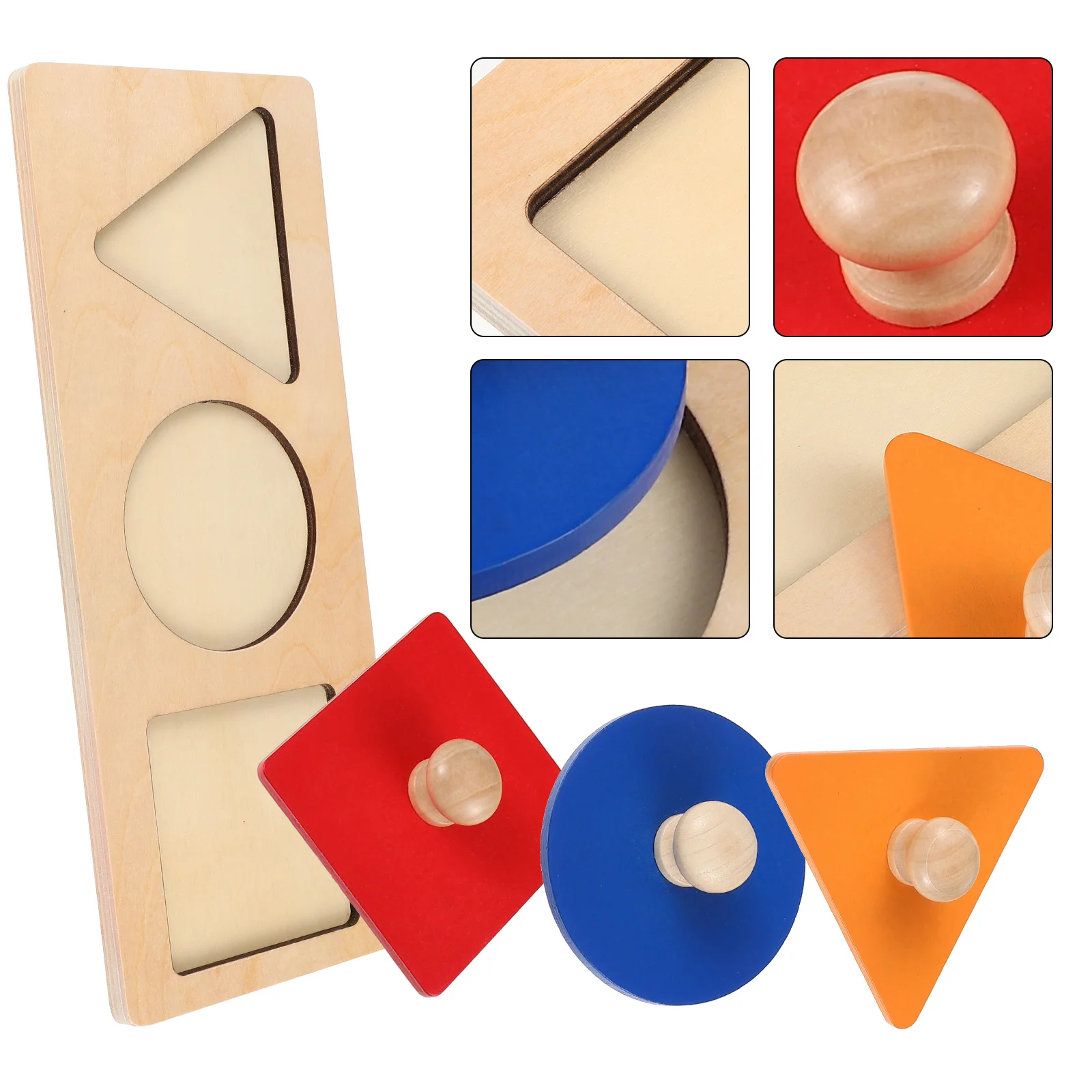 

2 Set Coin Box Geometry Educational Puzzles Wooden Block Toys Blocks Playthings Boards for Toddlers Baby