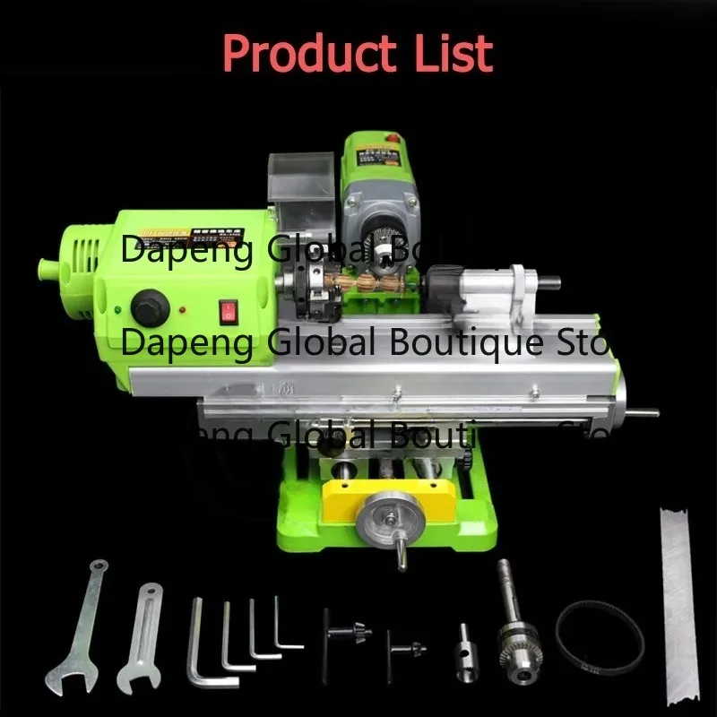 Small DIY Woodworking Lathe Bench Drill Buddha Bead Drilling Machine Multi-function Metal Precise Hand String Processing Machine