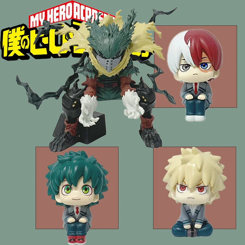 متوفر 11 سنتيمتر بطلي الأكاديمية عمل الشكل Midoriya Izuku Bakugou Todoroki Shoto تمثال PVC جمع نموذج دمى لعبة الهدايا