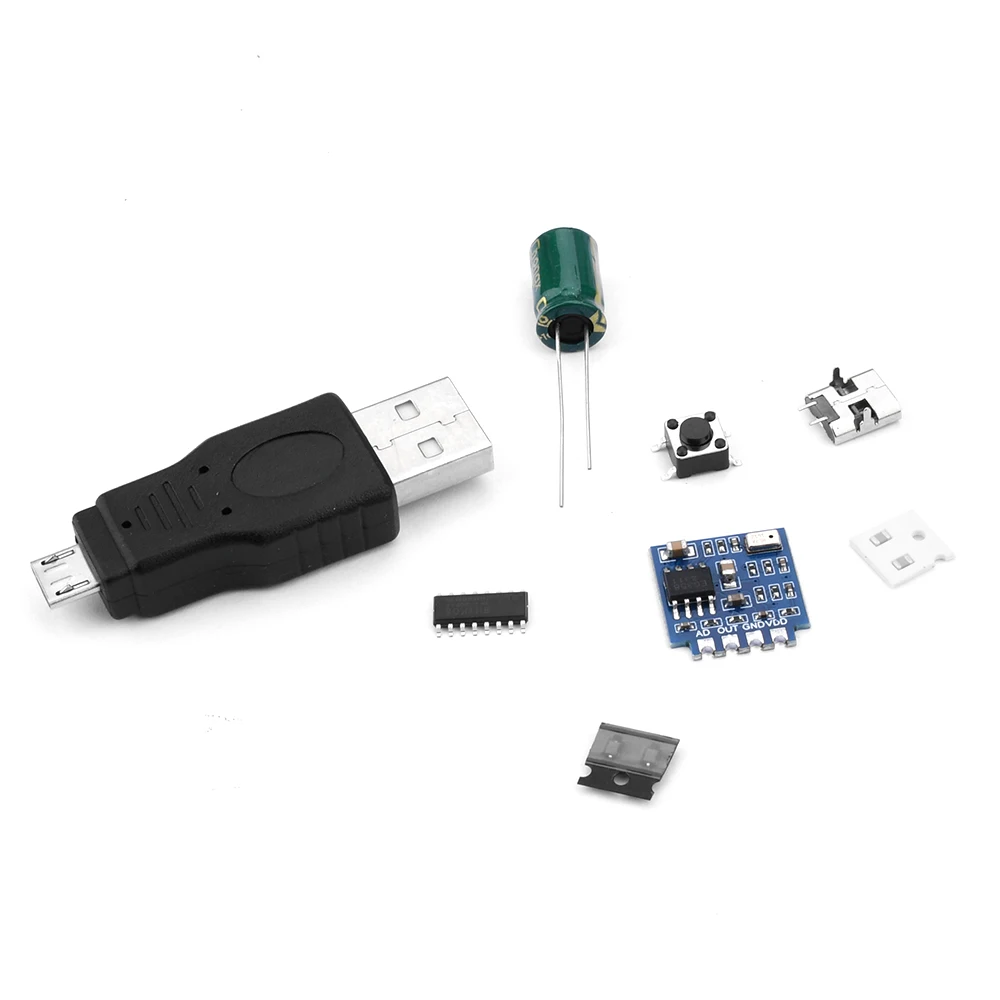 

DC 5V Voice Control Level Indicator USB Voice Activated Audio Spectrum Light DIY Kit Music Audio Display Production