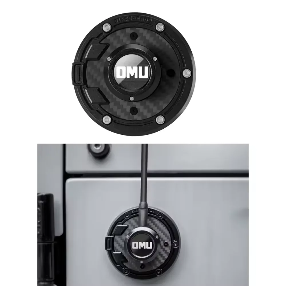 KQX Antenna Cover Bracket CNC Processing Aluminum magnesium alloy & dry carbon fiber for Jeep for Wrangler JK JL O101