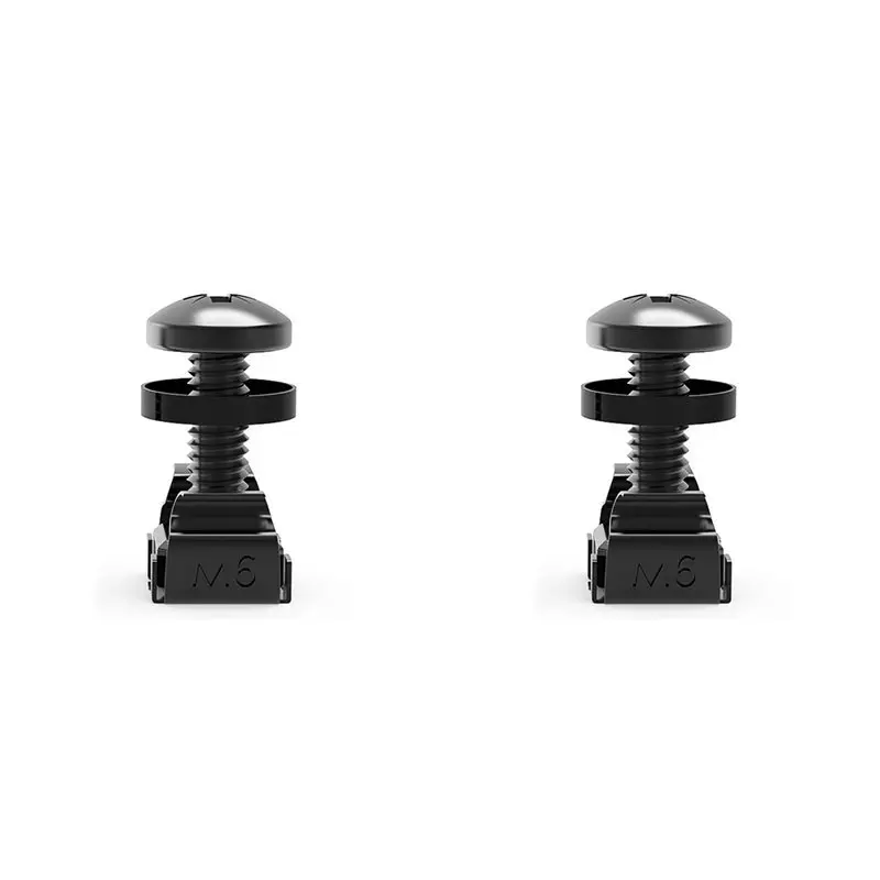 

A85M 100Pcs M6x16mm Cabinet Screws Rack Mount Cage Nuts Screw Washers For Server Chassis Distribution Shelves Routers,Black
