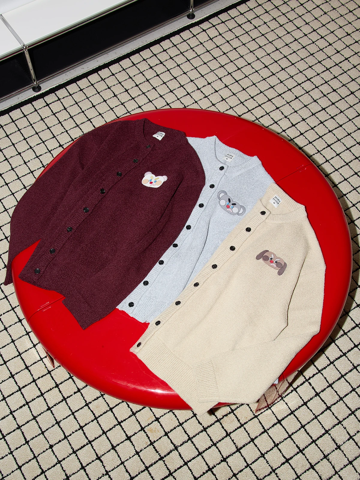 

Вязаный кардиган Studiotill8 «Зоопарк зубов», цвет хаки, с эффектом состаривания, женский, свободного кроя, длинный рукав, круглый вырез...