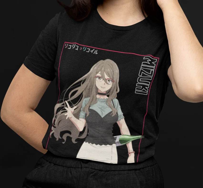 Nakahara Mizuki Shirt, Lycoris Recoil, Inoue Takina Tshirt, Nishikigi Chisato