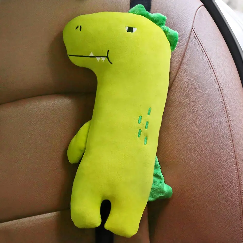 Seat Belt Pillow Kids Cover Vehicle Shoulder Pads Car Seatbelt Cushion for Kids Strap Pillows Animal Travel Unicorn Dinosaur