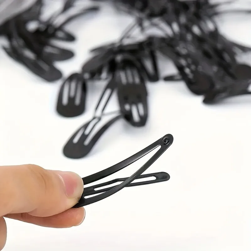 10/25/50/100 Stück schwarze Wassertropfen-Clips – ein Set Haarnadeln, die für den Alltag geeignet sind, für süße Mädchen. – Detail 12