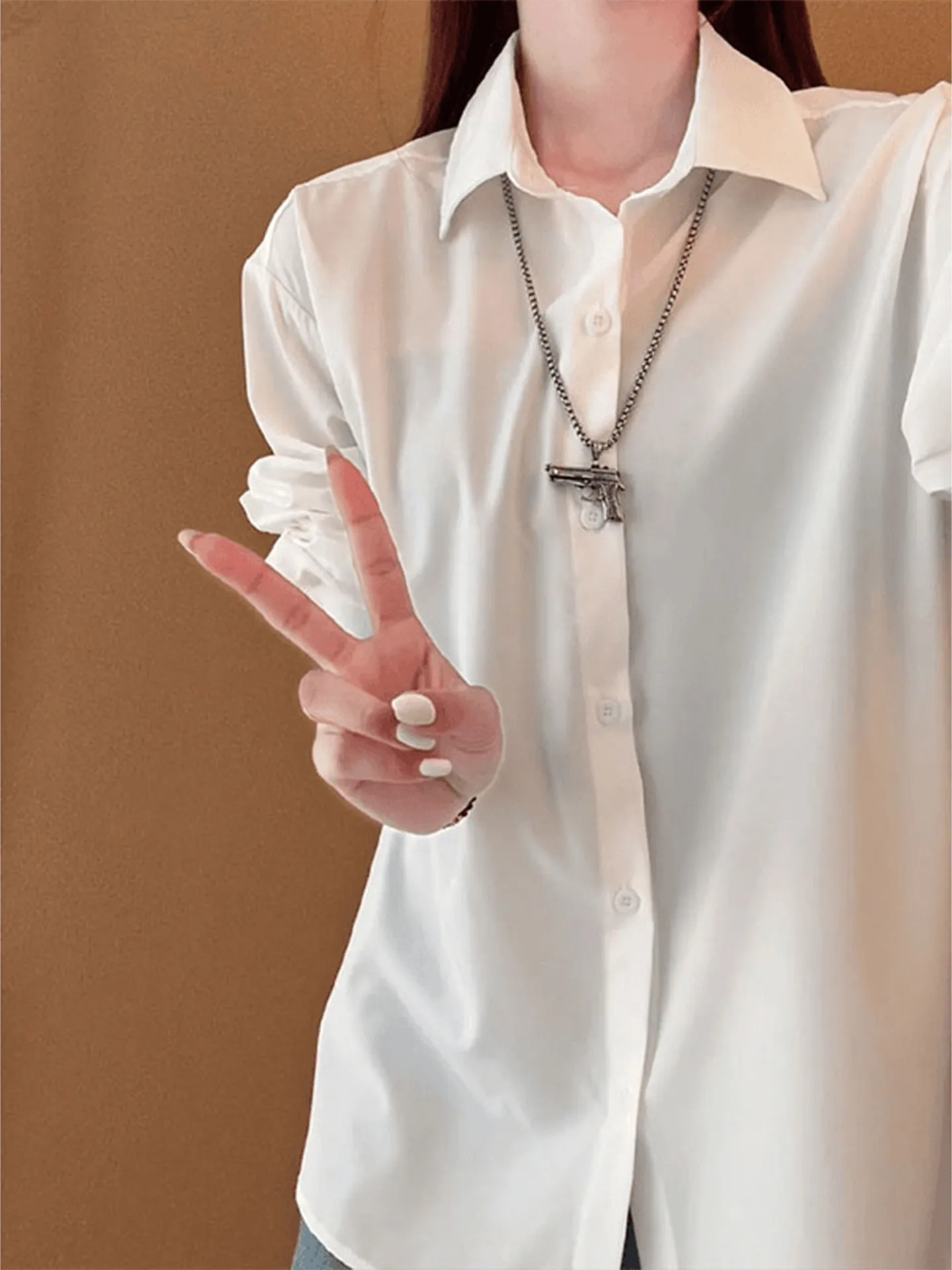 Cleanfit White Long Sleeve Shirt Men's Spring Fashion Inner Wear Suit Shirt Premium Feeling Outerwear Breathable Loose Fit