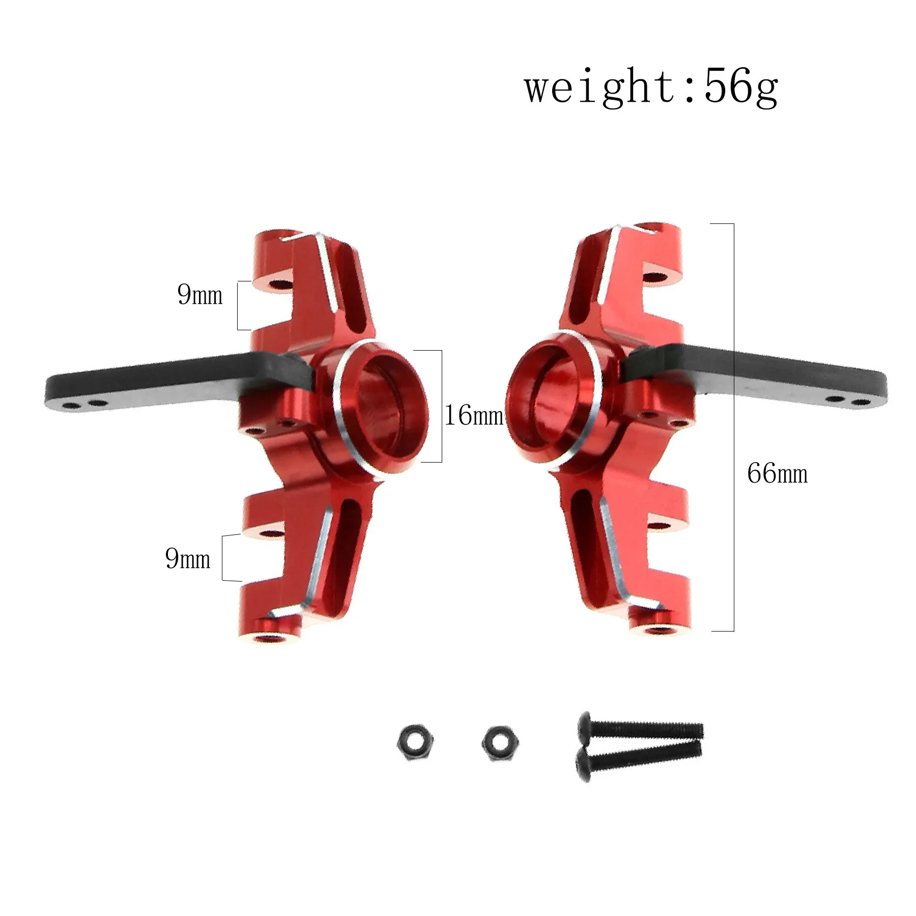 Blocchi sterzo a snodo in metallo per Arrma 1/8 Mojave 4S 1/10 Kraton Outcast 4S 4X4 BLX RC Auto Parti di aggiornamento