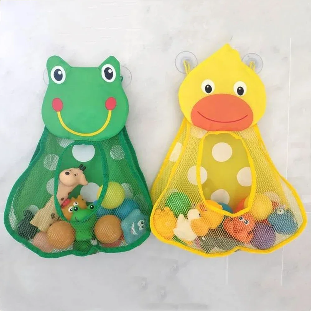 brinquedos-de-banho-para-bebes-sacola-de-armazenamento-em-rede-com-patos-e-sapos-com-ventosas-fortes-organizador-de-banheiro-para-brinquedos-aquaticos-para-criancas