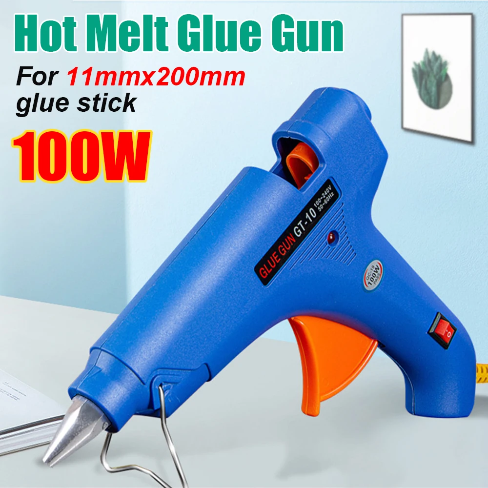 

100W Hot Melt Glue Gun For 11mm Seal Wax Glue Sticks Household DIY Industrial Guns Heat Temperature Thermo Electric Repair Tool