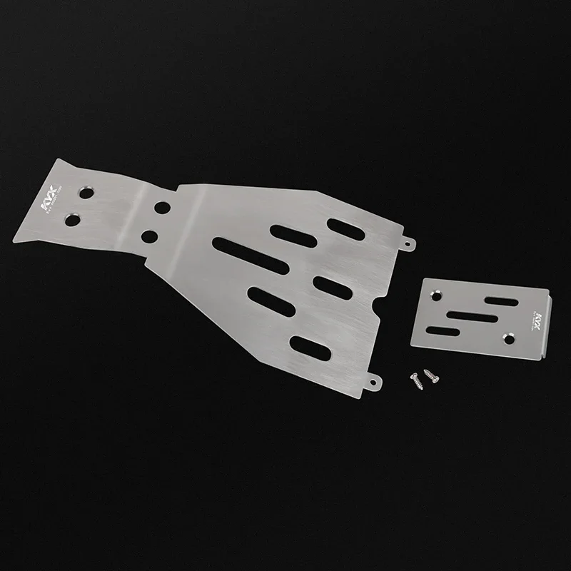 KYX Racing Stainless Steel Skid Plate Chassis Guard Chassis Armor Upgrades Parts for 1/10 RC Truck Traxxas F150 Raptor 4x4 R