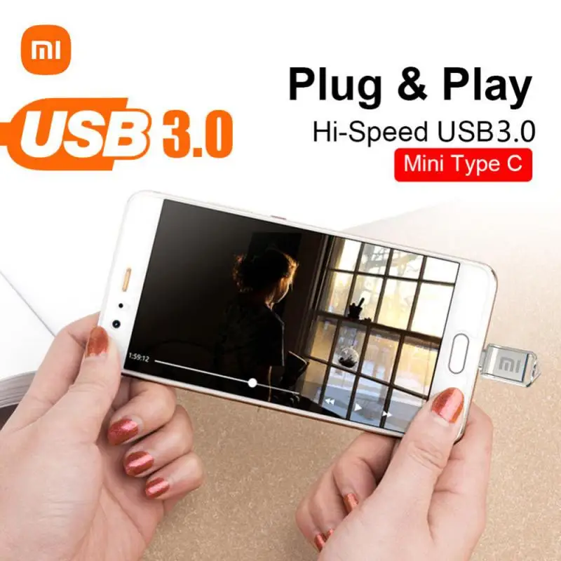 Xiaomi pen drive 2TB High Speed Suspension Type U Disk Original USB 3.0 Flash Drives Disk Metal Portable Drive USB Memory