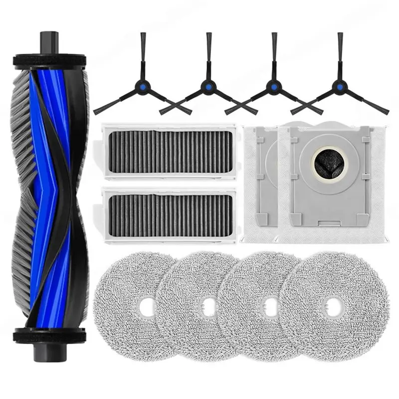 ABBK-2 Set Accessories For Ecovacs Deebot Mini - Main Brush, HEPA Filter, Dust Bag, Mop Cloth - Comprehensive Maintenance Kit