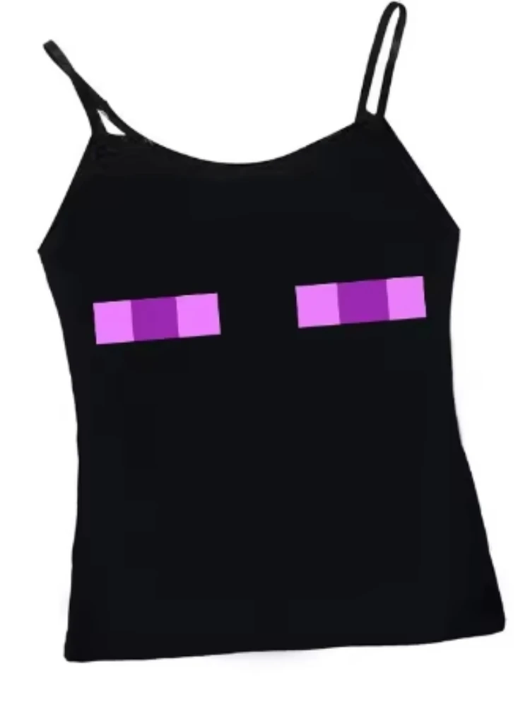 

Y2K sexy spice girl suspender vest 2025 spring and summer fashion street wind printed women's vest