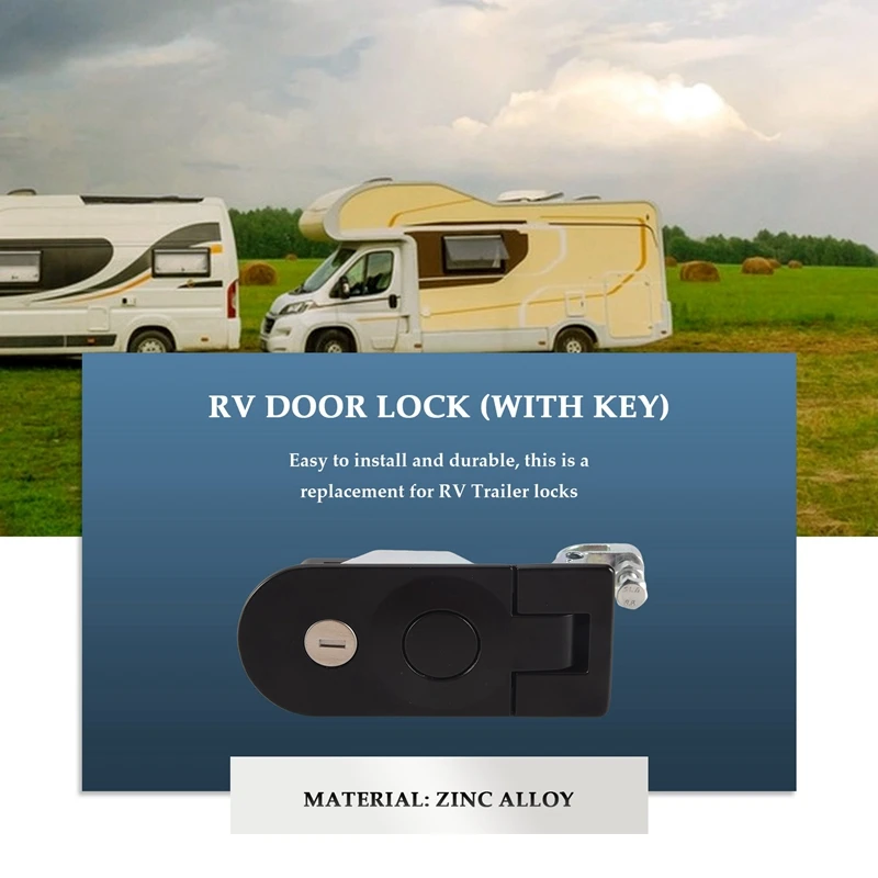 Door Lock Heavy Duty Compression Latch Lever Lock For RV Marine Camper