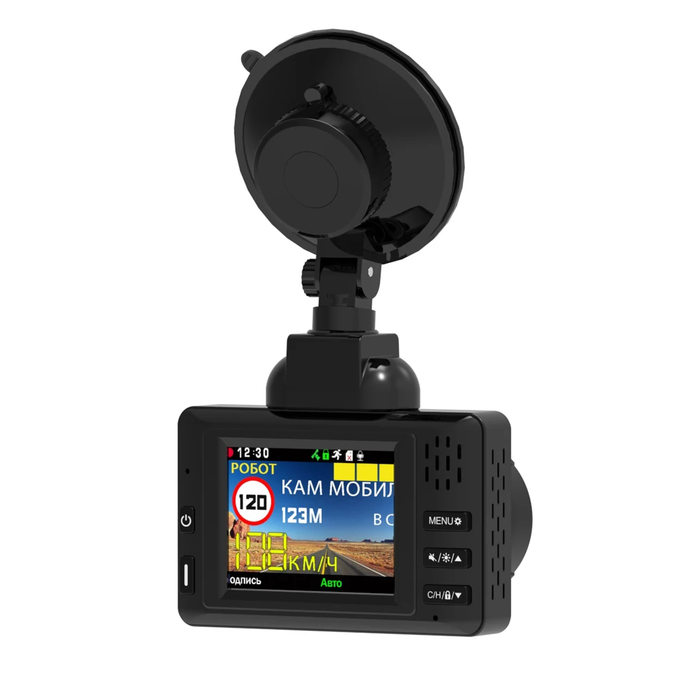 Combo Super Car DVR Recorder  GPS Anti  3 in 1 Car DVR  Signature  GPS Receiver 1080P FHD Video  Car Camera