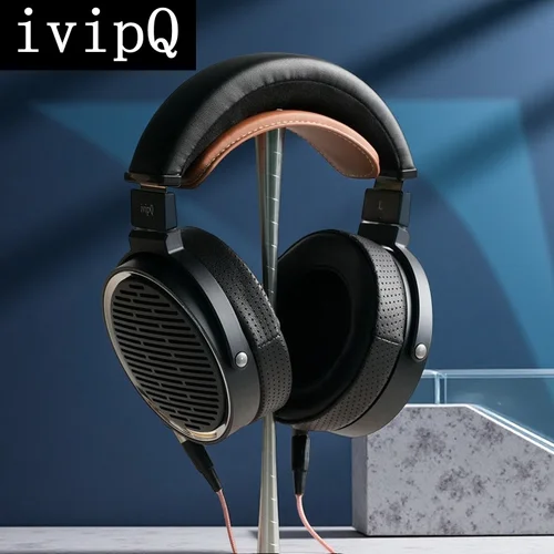 ivipQ PM-01 평면 자기 헤드폰은 평면 자기 드라이버 기술과 고품질 사운드를 위한 대형 80mm 장치를 갖추고 있습니다.