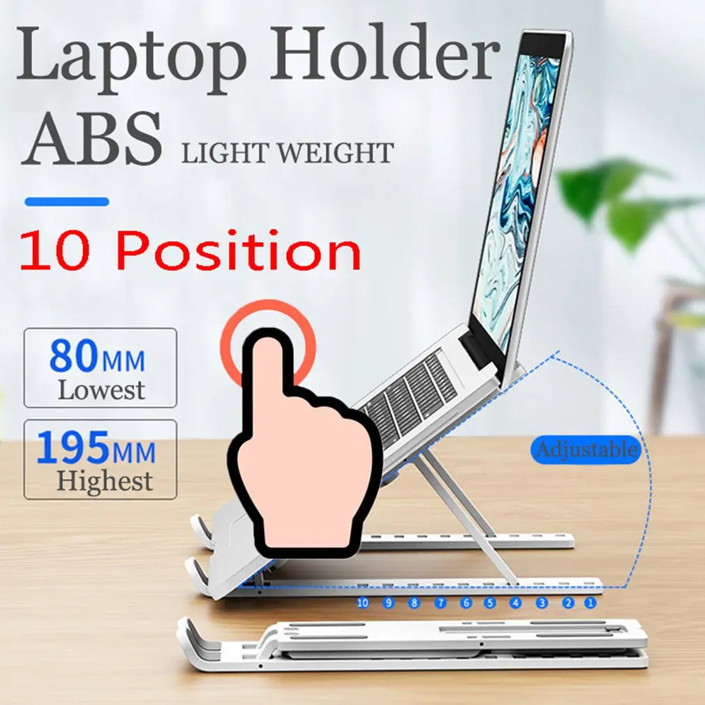 2025 Hot Foldable Laptop Stand Plastic Notebook Stand Portable Laptop Holder Tablet Stand Computer For MacBook Ipad Dropshipping