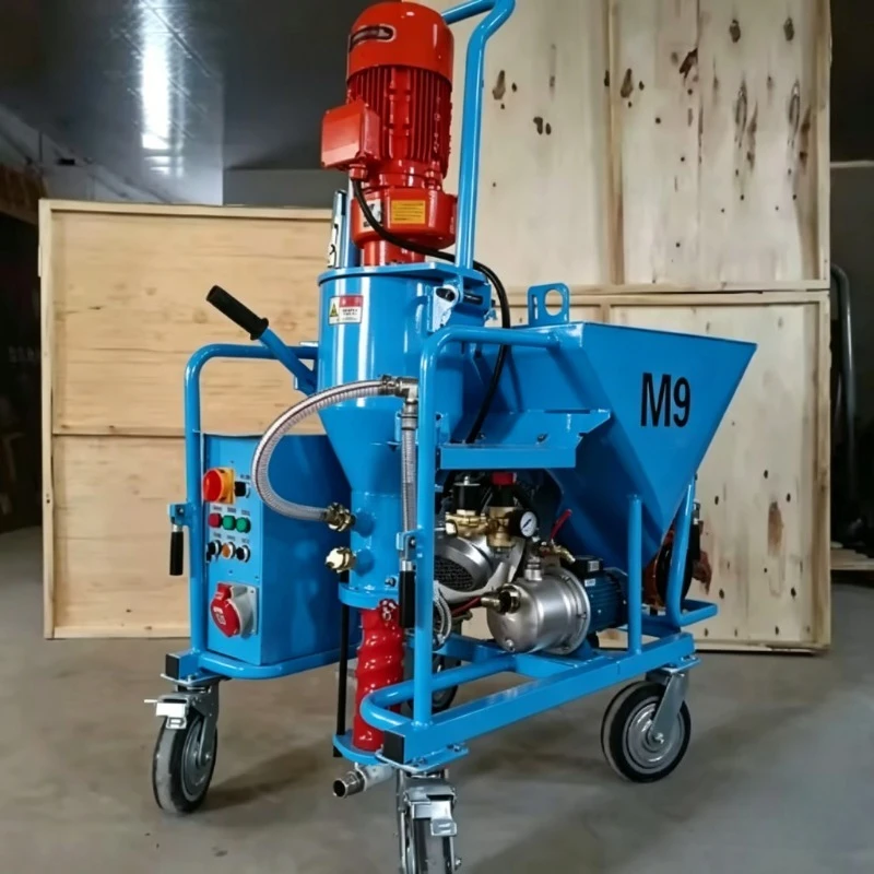 Gypsum Wall Plastering Equipment Strong Power Fast Discharge Double Construction Efficiency Essential Machine