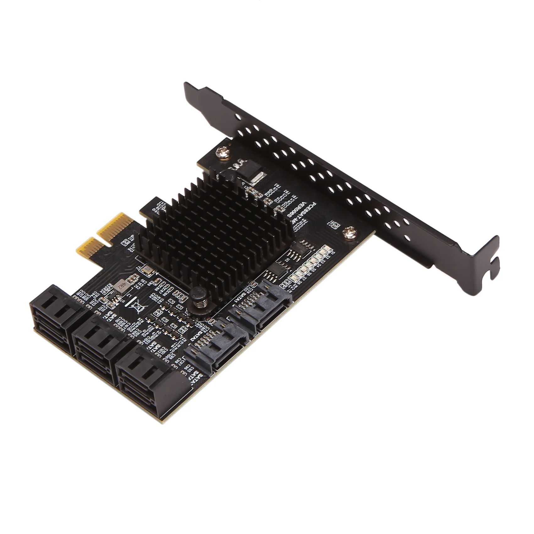 AED6-PCIE SATA Card 8 Port, 6Gbps SATA 3.0 Pcie Card, Pcie To SATA Controller Expansion Card, Upport 8 SATA 3.0 Devices
