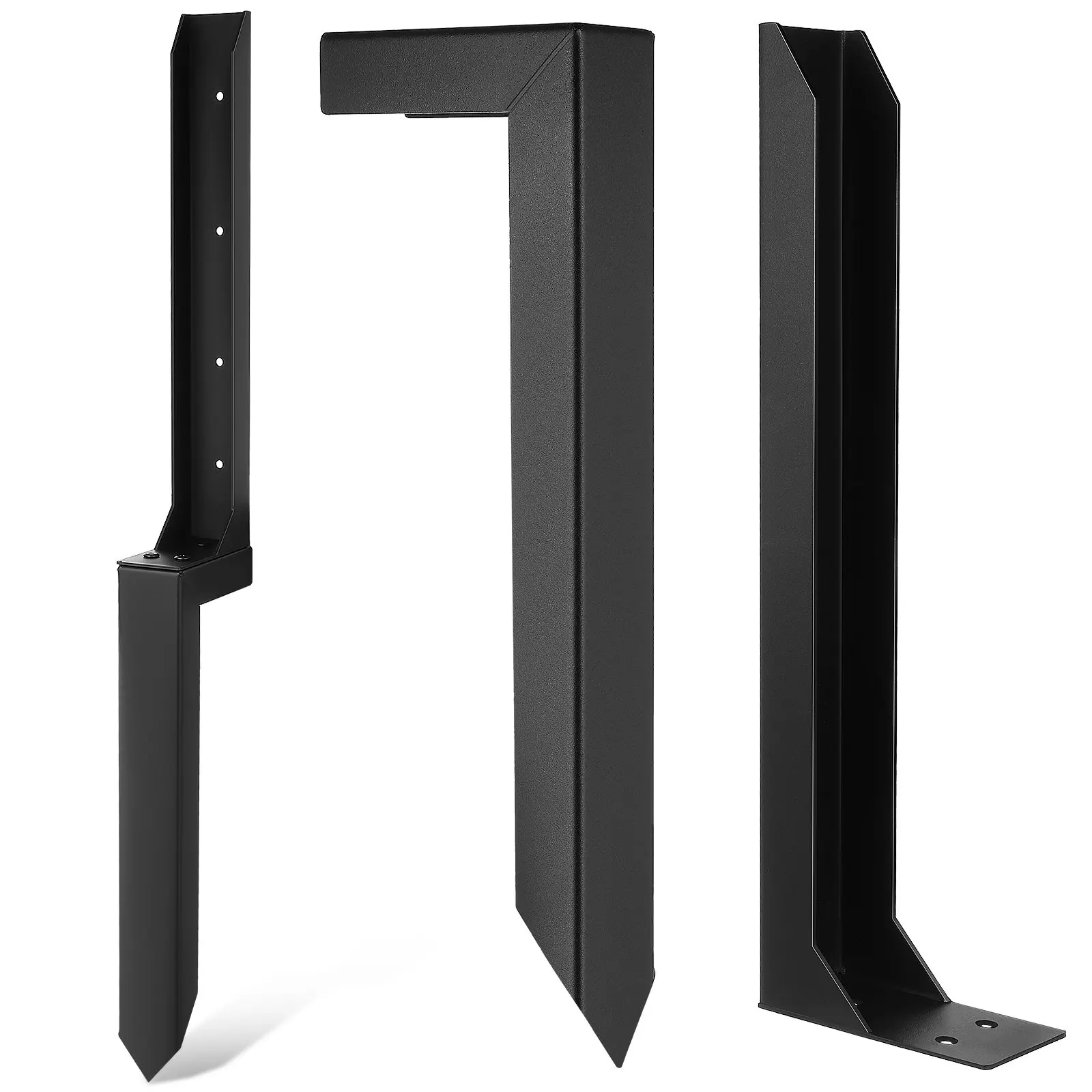 2Pcs Fence Post Repair Anchor Heavy Duty Thickened Metal Stakes Ground Spike Post Support Kit for Wood Fence