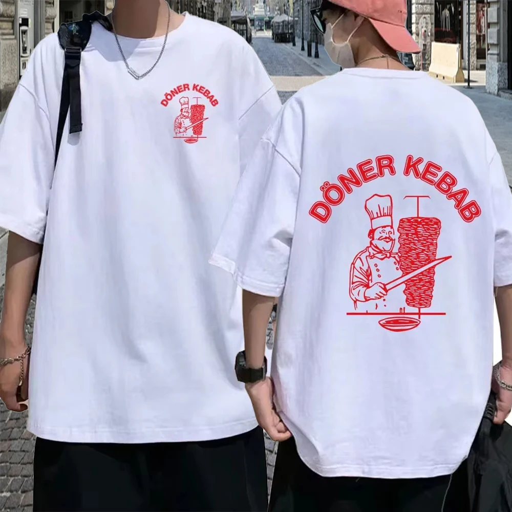 دونر كباب تي شيرت جرافيك تي شيرت للأطفال الرجال القطن المتضخم تي شيرت القوطية Harajuku الصيف للجنسين المرأة التي شيرت الشارع الشهير #1