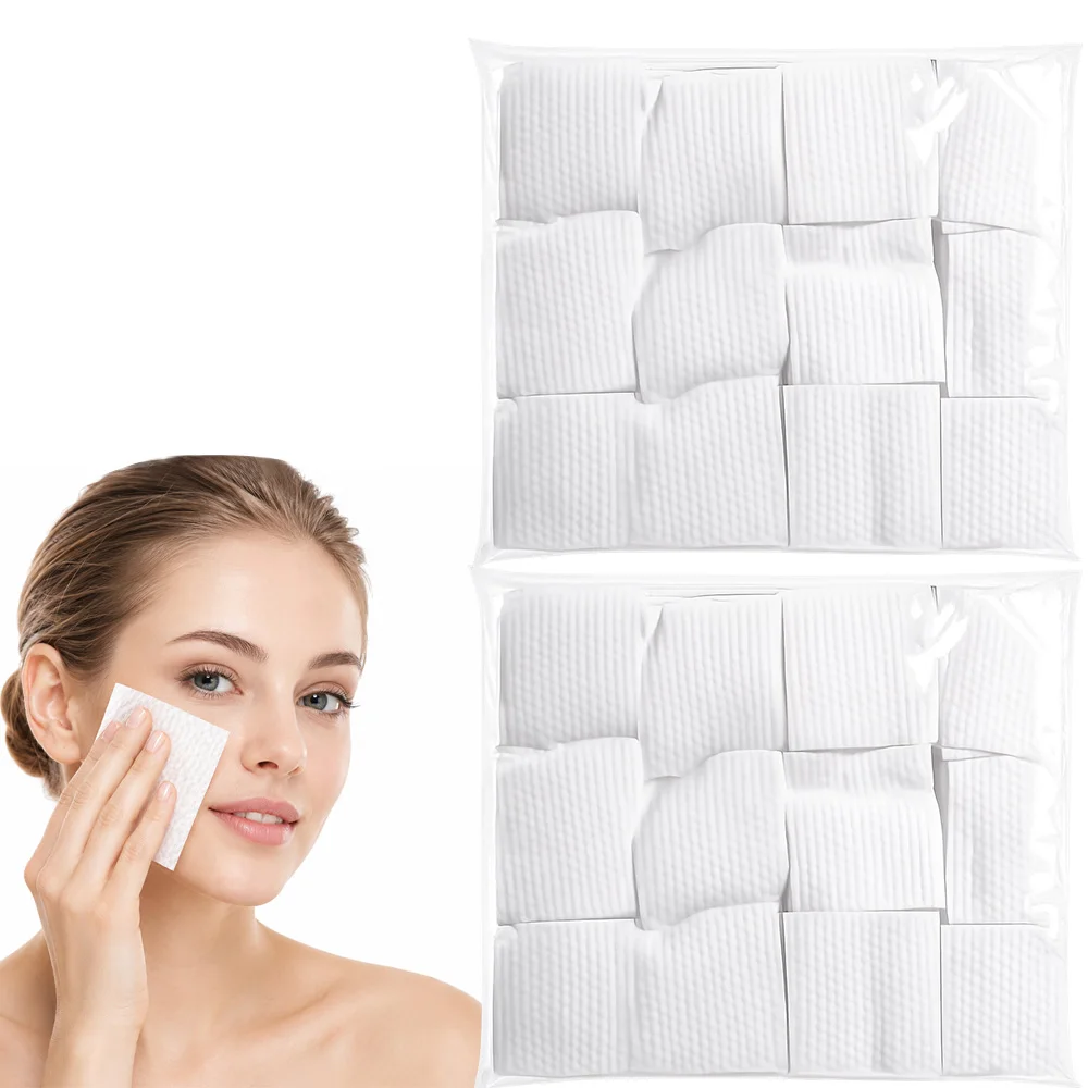 1200 Stück Make-up Wattepads Einweg-Gesichtswattepads Weiche Perlmuster-Reinigungspads für Augen, Lippen und Nagellackentfernung – Detail 1