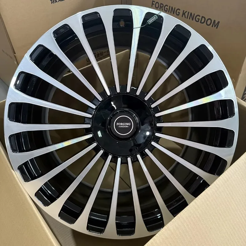 CNC Machined Custom Forged Alloy Wheels 20-26 Inch W257 5x120 35mm 40mm CNC Machined High Polish For Lexus For Audi