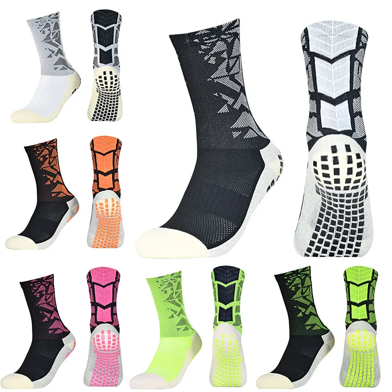 Calcetines de fútbol antideslizantes para hombre y mujer, medias gruesas y transpirables para deportes de fútbol, baloncesto, correr y ciclismo al aire libre