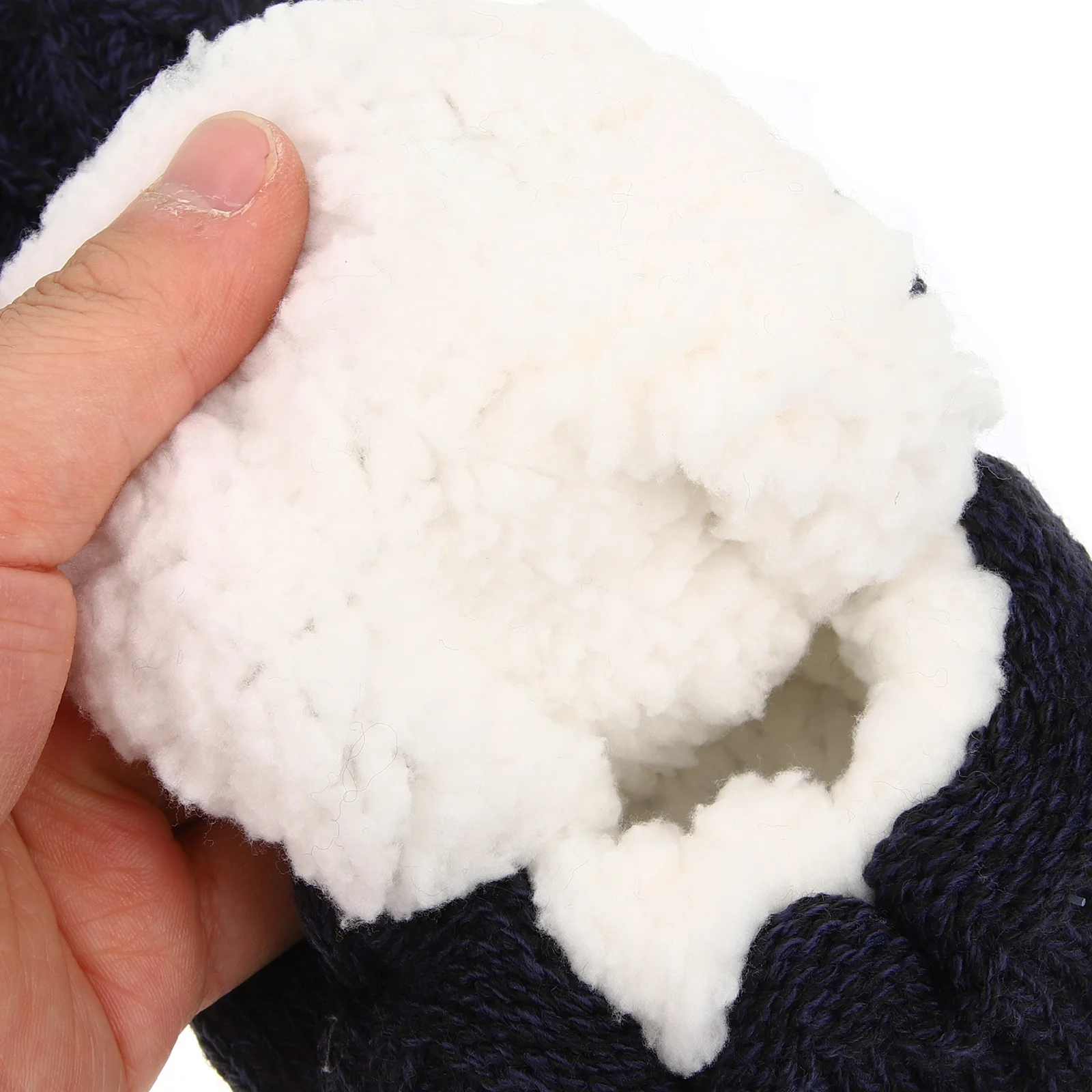 1 pièces 1 paire pantoufle pour l'hiver intérieur usage domestique antidérapant confortable sol dormir cheville chaussettes cadeau sol chaussettes
