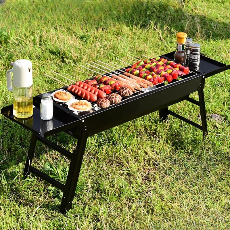 

Portable Seasoning Rack Outdoor Stove Barbecue Kebab Charcoal Outdoor Stove Picnic Field Tungku Luar Camp Cooking Supplies ZSOS