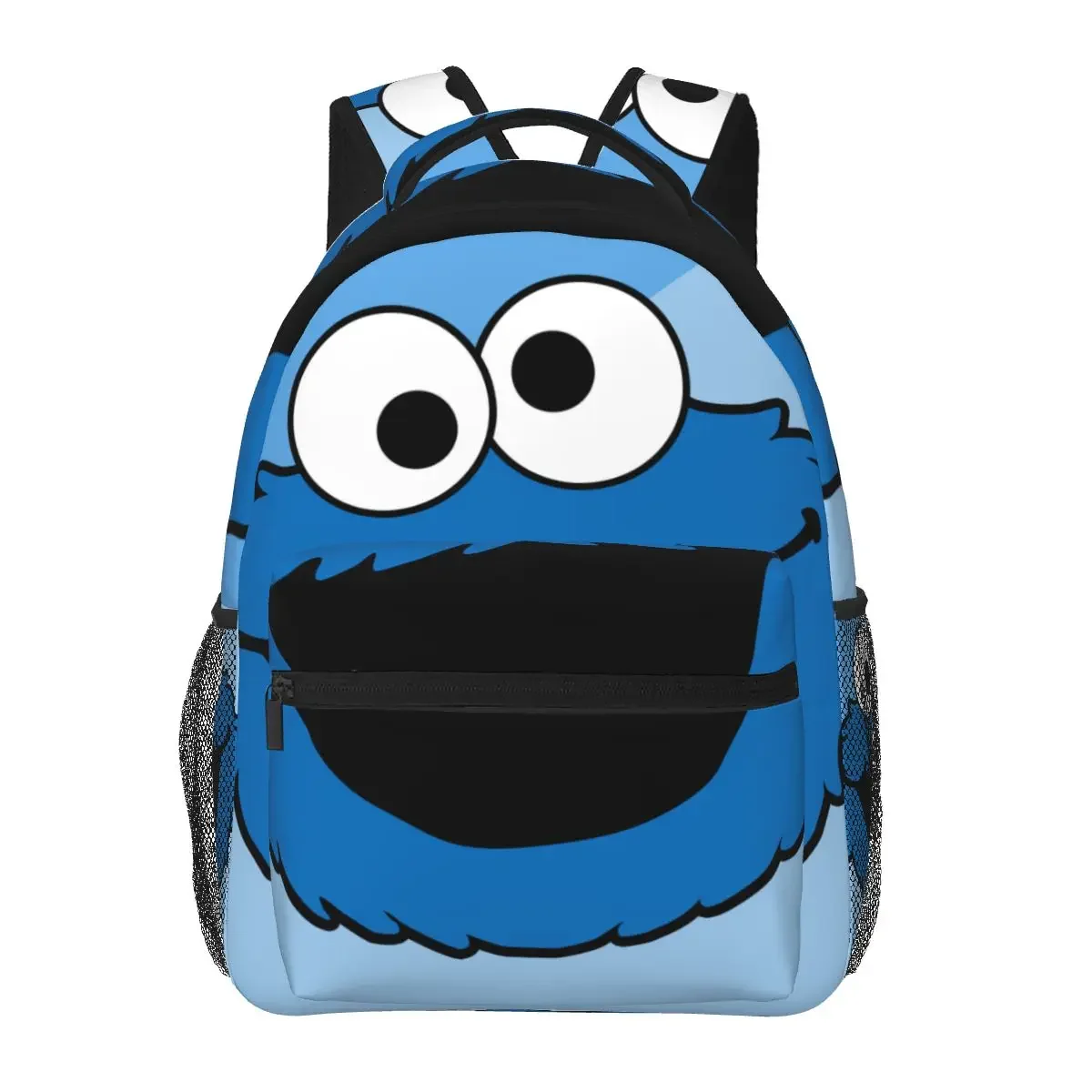 

Рюкзаки Cookie Monster для мальчиков и девочек, сумка для книг, школьные сумки для студентов, дорожный рюкзак с героями мультфильмов, сумка на плечо большой вместимости