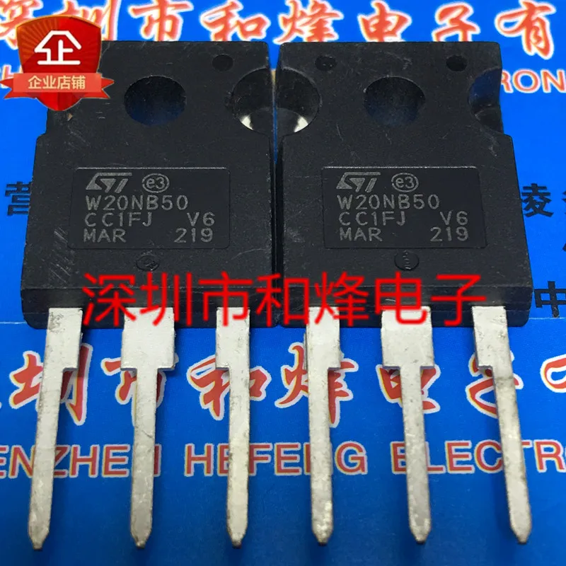 Original 4pcs/ STW20NB50  W20NB50  TO-247 500V 20A