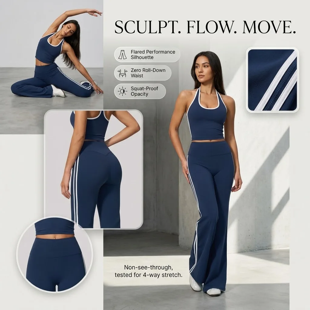 Premium High-Waisted Yoga Pants for Women, Sculpting Stretch Leggings, Ultra-Soft Performance Fabric, Luxury Fitness & Activewea