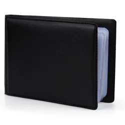 Custodia per libro in pelle PU 40 carte ID Porta carte di credito Custodia per custode Organizer Custodia per carte di credito per passaporto Borsa vintage da donna per uomo d'affari
