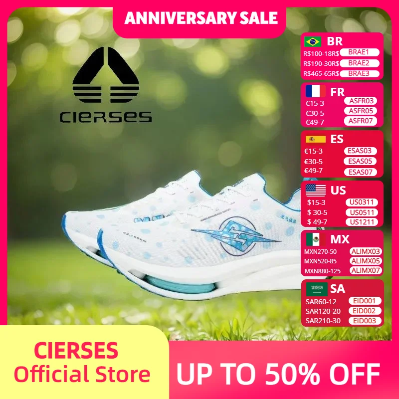 

Кроссовки CIERSES Maifeixing Bubble Pro с полноразмерной карбоновой пластиной для мужчин и женщин, марафонские кроссовки с воздушной подушкой 2505-2