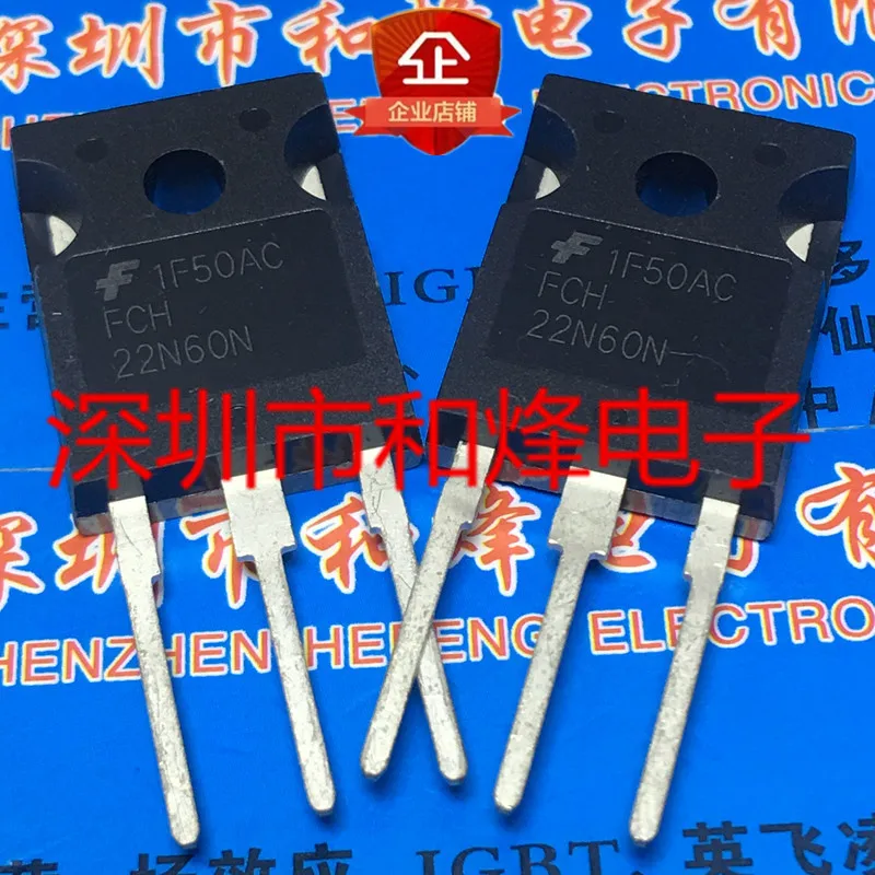 5 개-10 개 FCH22N60N ~-247 600V 22A, 신규 및 기존 재고 있음