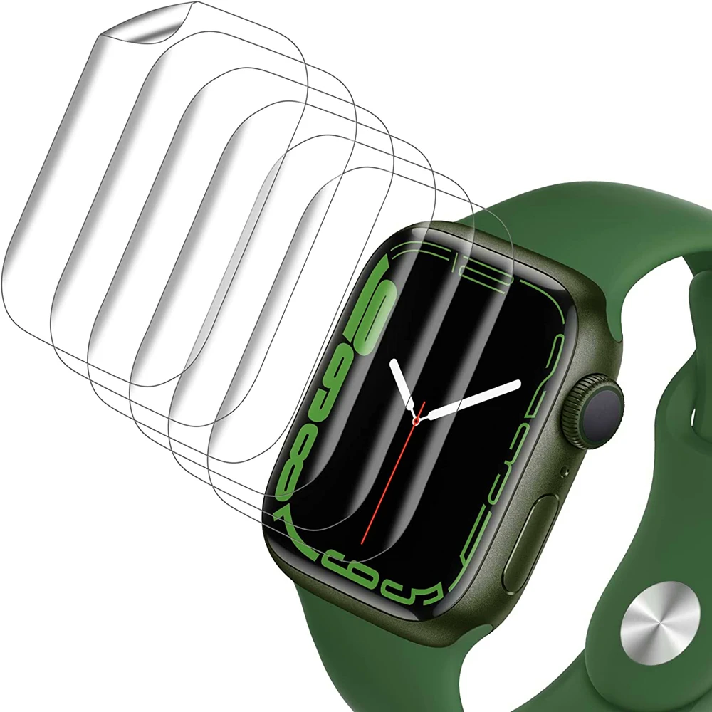 Protector de pantalla antiarañazos para Apple Watch ultra 2, película protectora de pantalla de 49mm, 45mm y 44mm, sin cristal, serie 7, 8, 9, Ultra