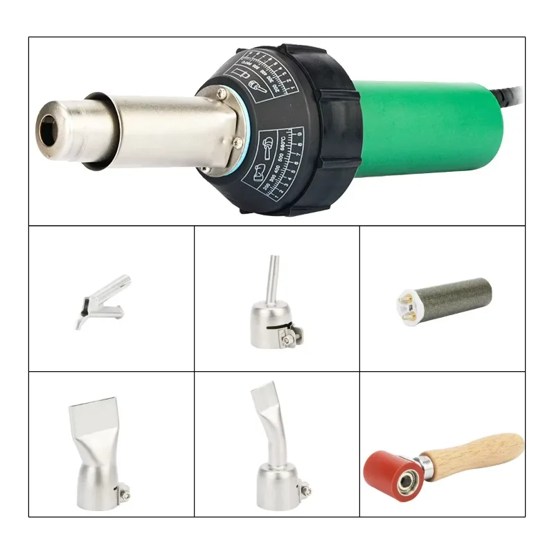 1600W Electric Heat Gun Industrial Handheld Hot Air Welding Gun PVC Floors Welding Tools Vinyl Weld Torch Plastic Welder