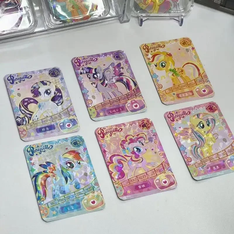 Kawaii Cute My Little Pony Card Small Card 3 Inches Decorative Card Postcard Ins Anime Birthday Gift Girlfriend Gift Girl Toy