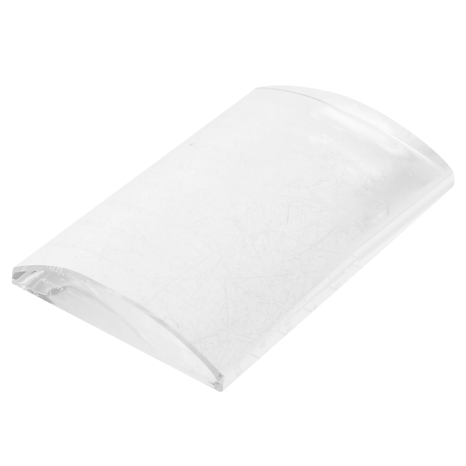 

Clear Curved Glass Eyelash Pallet Holder 8X5X1Cm Transparent U-Shaped Reusable Tray For Separation Eyelashes