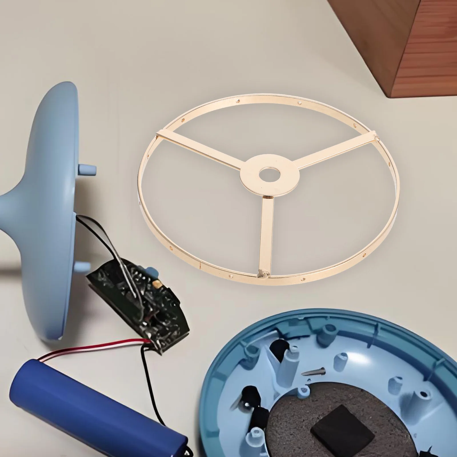 

Iron Frame 13Cm DIY Chandelier Lamp Shade Ring for Pendant Table Floor Lamps Crystal Fixture Making Supplies Metal Drum